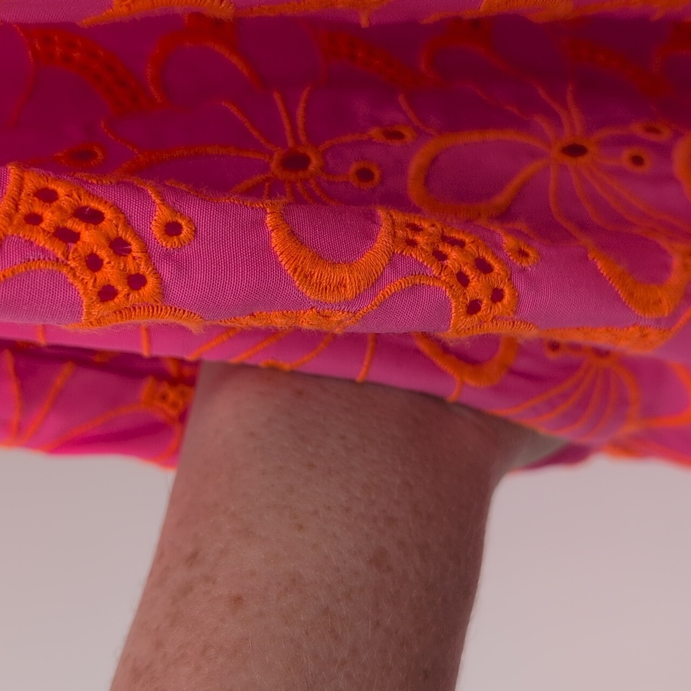 Lilly Pulitzer Kina Midi Dress | Size 8 | Pink Isle Psychedelic Swirl Eyelet - Picture 12 of 15